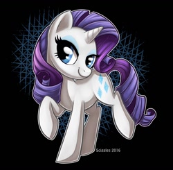 Size: 1280x1253 | Tagged: safe, artist:sciggles, rarity, pony, unicorn, female, horn, mare, solo, white coat