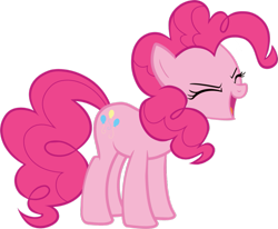 Size: 985x811 | Tagged: safe, artist:pinkiepiemike, pinkie pie, earth pony, pony, cute, diapinkes, eyes closed, female, flutteryay, mare, solo, yay