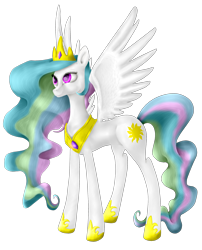 Size: 2000x2480 | Tagged: safe, artist:flutterwry, artist:honey23530, princess celestia, alicorn, pony, female, mare, simple background, solo, spread wings, transparent background, wings