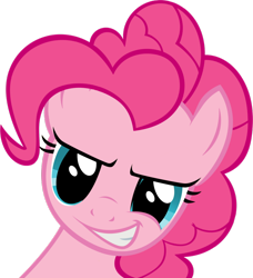 Size: 854x935 | Tagged: safe, artist:pinkiepiemike, pinkie pie, earth pony, pony, grin, recolor, smirk, solo