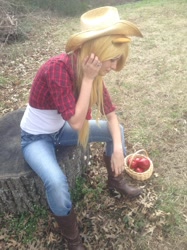 Size: 1936x2592 | Tagged: safe, artist:luna4994, applejack, human, cosplay, irl, irl human, photo, solo