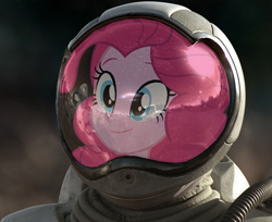 Size: 813x665 | Tagged: safe, artist:pinkiepiemike, edit, pinkie pie, equestria girls, astronaut, solo, spacesuit