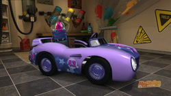 Size: 1024x576 | Tagged: safe, derpibooru import, twilight sparkle, 3d, element of magic, kart, modnation racers, solo