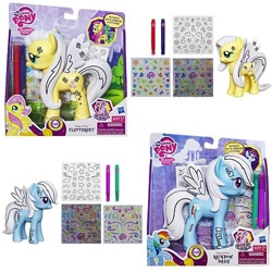 Size: 500x500 | Tagged: safe, derpibooru import, fluttershy, rainbow dash, design a pony, irl, official, photo, toy