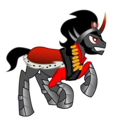 Size: 380x385 | Tagged: safe, derpibooru import, king sombra, pony, unicorn, crossover, heavy, ms paint, team fortress 2