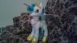 Size: 2048x1152 | Tagged: safe, princess celestia, aurora, irl, photo, plushie