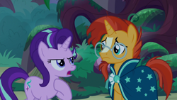 Size: 1920x1080 | Tagged: safe, screencap, starlight glimmer, sunburst, pony, student counsel