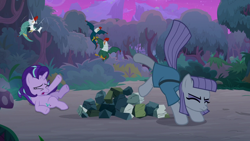 Size: 1280x720 | Tagged: safe, screencap, maud pie, starlight glimmer, cockatrice, pony, student counsel