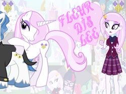 Size: 1600x1200 | Tagged: safe, artist:double-p1997, derpibooru import, fancypants, fleur-de-lis, rarity, sci-twi, twilight sparkle, equestria girls, clothes, collage, crystal prep academy uniform, cutie mark, heart, school uniform, vector, wallpaper