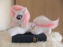 Size: 4000x3000 | Tagged: safe, artist:masha05, derpibooru import, fleur-de-lis, irl, photo, plushie, prone, solo