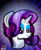 Size: 1024x1258 | Tagged: safe, artist:iamthemanwithglasses, rarity, pony, unicorn, female, horn, mare, solo, white coat