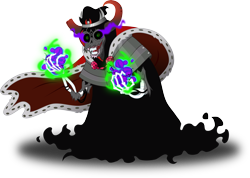 Size: 3687x2624 | Tagged: safe, artist:zimvader42, derpibooru import, king sombra, lich, pony, umbrum, unicorn, adventure time, crossover, simple background, the lich, transparent background, vector