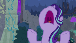 Size: 1920x1080 | Tagged: safe, screencap, starlight glimmer, pony, unicorn, student counsel, female, mare, nose in the air, open mouth, solo