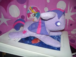 Size: 900x675 | Tagged: safe, artist:goomzz, derpibooru import, twilight sparkle, irl, photo, plushie, watermark