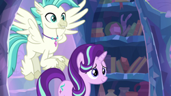 Size: 1280x720 | Tagged: safe, screencap, starlight glimmer, terramar, pony, student counsel, treehouse of harmony