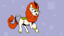 Size: 2498x1405 | Tagged: safe, artist:kerpupu, autumn blaze, kirin, female, mare, signature, simple background