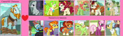 Size: 1280x379 | Tagged: safe, auntie applesauce, autumn blaze, cheerilee, cherry jubilee, doctor fauna, marble pie, mayor mare, meadowbrook, rockhoof, stellar flare, stormy flare, tree hugger, crack shipping, meme, shipping