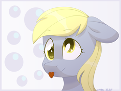 Size: 5307x4000 | Tagged: safe, artist:ev04kaa, derpy hooves, pegasus, pony, bust, cute, derpabetes, female, mare, mlem, portrait, rcf community, silly, solo, tongue out