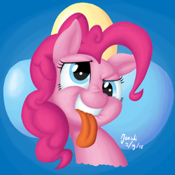 Size: 2000x2000 | Tagged: safe, artist:jorichi, pinkie pie, earth pony, pony, bust, digital art, solo