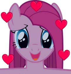 Size: 880x908 | Tagged: safe, artist:comfydove, pinkie pie, earth pony, pony, cute, cuteamena, happy, heart, hug, looking at you, pinkamena diane pie, simple background, solo, transparent background, vector