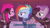 Size: 640x360 | Tagged: safe, derpibooru import, edit, edited screencap, screencap, maud pie, pinkie pie, rainbow dash, earth pony, pegasus, pony, the cutie re-mark, alternate hairstyle, alternate timeline, alternate universe, amputee, apinkalypse pie, apocalypse dash, apocalypse maud, augmented, caption, cards against humanity, clothes, crystal war timeline, image macro, pinkamena diane pie, prosthetic limb, prosthetic wing, prosthetics, salute, scar, text, torn ear, trio