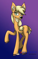 Size: 722x1115 | Tagged: safe, artist:brab777, applejack, deer, deerified, solo, species swap