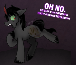 Size: 700x600 | Tagged: safe, artist:wiggles, derpibooru import, king sombra, pony, unicorn, ask king sombra, dirt, tumblr