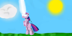 Size: 3000x1500 | Tagged: safe, artist:ryma2001, derpibooru import, twilight sparkle, glowing eyes, solo