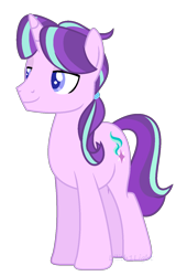 Size: 972x1428 | Tagged: safe, artist:lilith1light, starlight glimmer, stellar gleam, pony, unicorn, base used, horn, lidded eyes, male, rule 63, simple background, smiling, solo, stallion, standing, transparent background