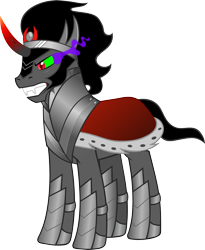 Size: 3796x4640 | Tagged: safe, artist:legat-bf, derpibooru import, king sombra, pony, unicorn, armor, simple background, sombra eyes, transparent background, vector