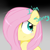 Size: 1000x1000 | Tagged: safe, artist:darkynez, fluttershy, pegasus, pony, blushing, hair over one eye, sad, solo, teary eyes