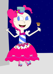 Size: 720x1008 | Tagged: safe, artist:04startyonlinebc88, pinkie pie, human, the best night ever, clothes, dress, gala dress, humanized