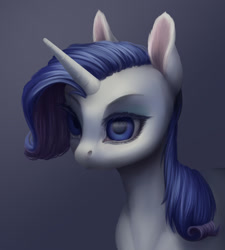 Size: 1280x1422 | Tagged: safe, artist:aphphphphp, rarity, pony, unicorn, bust, portrait, solo