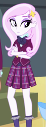 Size: 223x616 | Tagged: safe, derpibooru import, screencap, fleur-de-lis, equestria girls, friendship games, clothes, cropped, crystal prep academy uniform, cute, female, fleurabetes, school uniform, solo