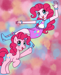 Size: 1024x1249 | Tagged: safe, artist:fluutters, pinkie pie, equestria girls, self ponidox, solo