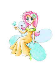 Size: 1359x1930 | Tagged: safe, artist:kanzencm, fluttershy, human, humanized, solo