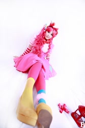 Size: 853x1279 | Tagged: safe, artist:harley1997, pinkie pie, human, cosplay, irl, irl human, photo