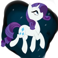 Size: 1024x1024 | Tagged: safe, artist:goldenled, rarity, pony, unicorn, female, horn, mare, solo, white coat