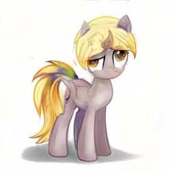 Size: 512x512 | Tagged: safe, artist:aerial, derpy hooves, pegasus, pony, simple background, solo, white background