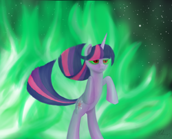 Size: 2736x2220 | Tagged: safe, artist:cpt-firespit, derpibooru import, twilight sparkle, dark magic, magic, slit eyes, solo