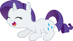 Size: 6000x3380 | Tagged: safe, artist:dstears, artist:slb94, rarity, pony, unicorn, behaving like a cat, cute, filly, rarara, raribetes, simple background, transparent background, vector, younger
