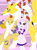 Size: 2437x3263 | Tagged: safe, artist:pyrus-leonidas, derpibooru import, fleur-de-lis, anthro, fox, equestria girls, crossover, digidestined, digimon, female, kyuubimon, pink background, renamon, simple background, yin-yang