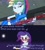 Size: 1280x1429 | Tagged: safe, derpibooru import, rainbow dash, rarity, equestria girls, life is a runway, rainbow rocks, female, finger eleven, image macro, implied shipping, lesbian, meme, paralyzer, raridash, shipping, smugdash, song reference