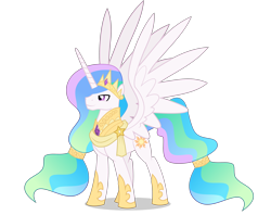 Size: 4000x3173 | Tagged: safe, artist:xebck, prince solaris, princess celestia, alicorn, pony, absurd resolution, armor, king solaris, rule 63, simple background, smiling, solo, transparent background, vector