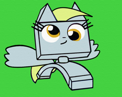 Size: 1200x957 | Tagged: safe, artist:scanna, derpy hooves, crossover, krita, lego, photoshop, solo, the lego movie, unikitty