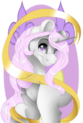 Size: 1181x1748 | Tagged: safe, artist:scarlettnovel, derpibooru import, fleur-de-lis, pony, ribbon, simple background, solo, transparent background