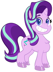 Size: 1403x1895 | Tagged: safe, artist:dummyhorse, starlight glimmer, pony, unicorn, my little pony: pony life, female, grin, mare, smiling, solo