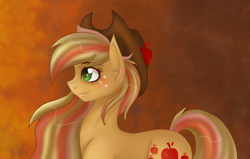 Size: 1411x899 | Tagged: safe, artist:derpsonhooves, applejack, earth pony, pony, female, mare, rainbow power, solo