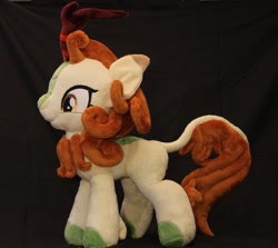 Size: 1920x1715 | Tagged: safe, artist:top plush, autumn blaze, kirin, awwtumn blaze, chest fluff, cloven hooves, cute, female, fluffy, photo, plushie, solo