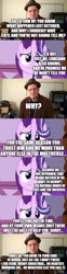 Size: 500x2003 | Tagged: safe, edit, edited screencap, editor:lord you know who, screencap, starlight glimmer, pony, atop the fourth wall, christmas, comic, fanfic art, hearth's warming eve, holiday, linkara, screencap comic